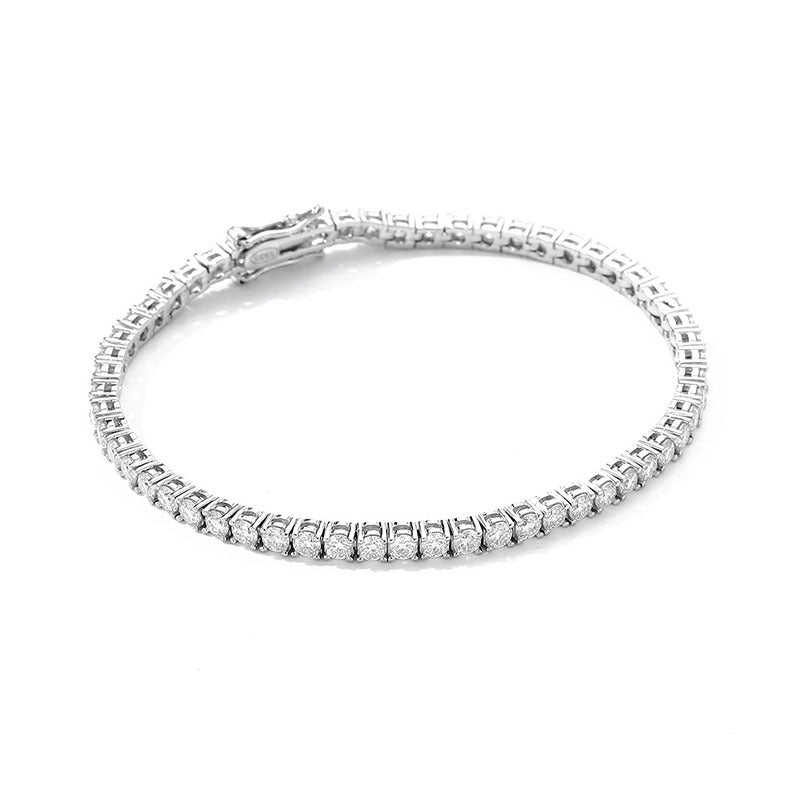 10 Points Moissanite Bracelet Tennis Chain S925 Sterling Silver