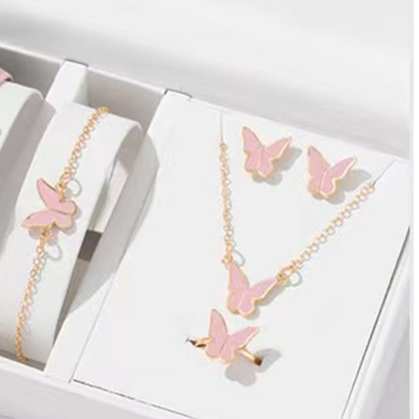 5PCS Fashion Butterfly Jewelry For Women