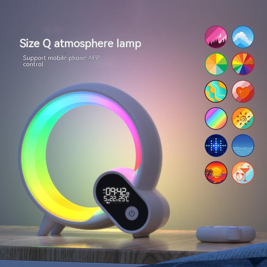 Analog Sunrise Digital Display Alarm Clock with Bluetooth Audio